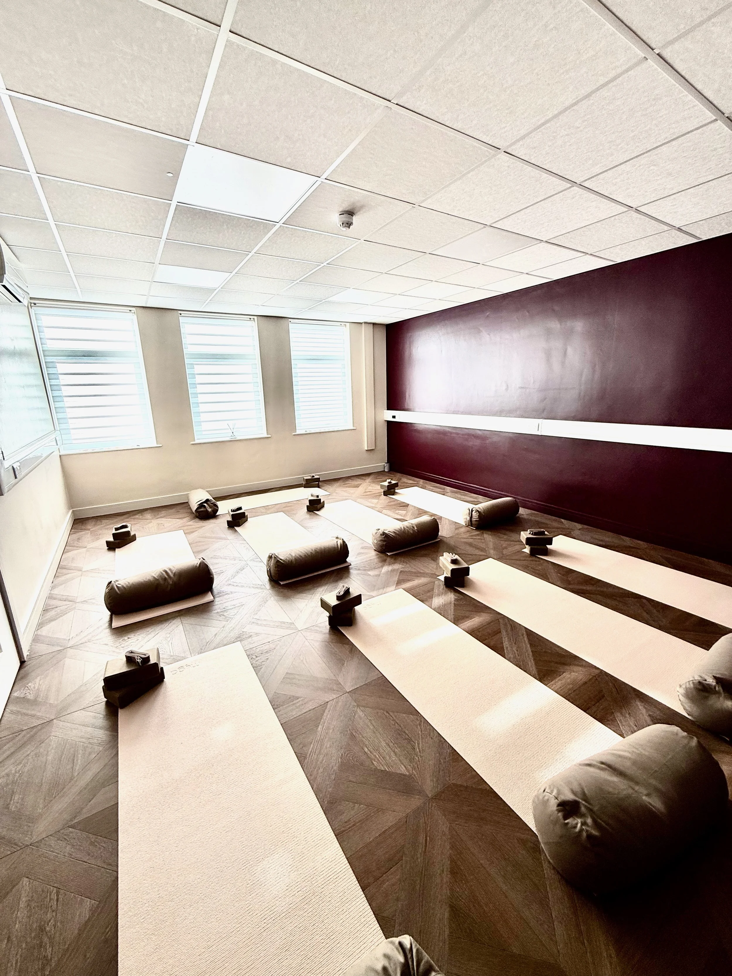 The light-filled yoga and pilates studio at The Wellness Lounge Leeds
